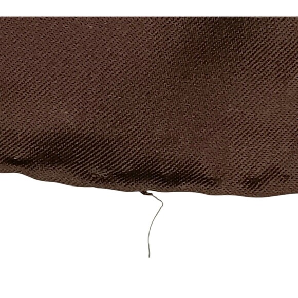 VTG Mr Emperor Square Scarf Brown Rust Tan Floral Botanical Abstract Italy 26x26 - Picture 10 of 13